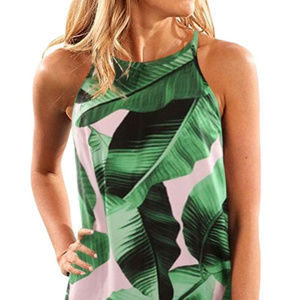 NEW! LEAVES PRINT TANK TOP!